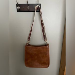 Vegan Leather Crossbody with Guitar Strap Handle